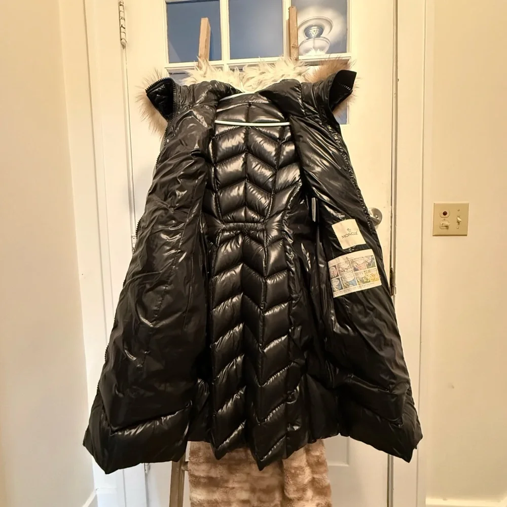 Moncler Black Jacket with Comic Strip Lining - Picture 2 of 8